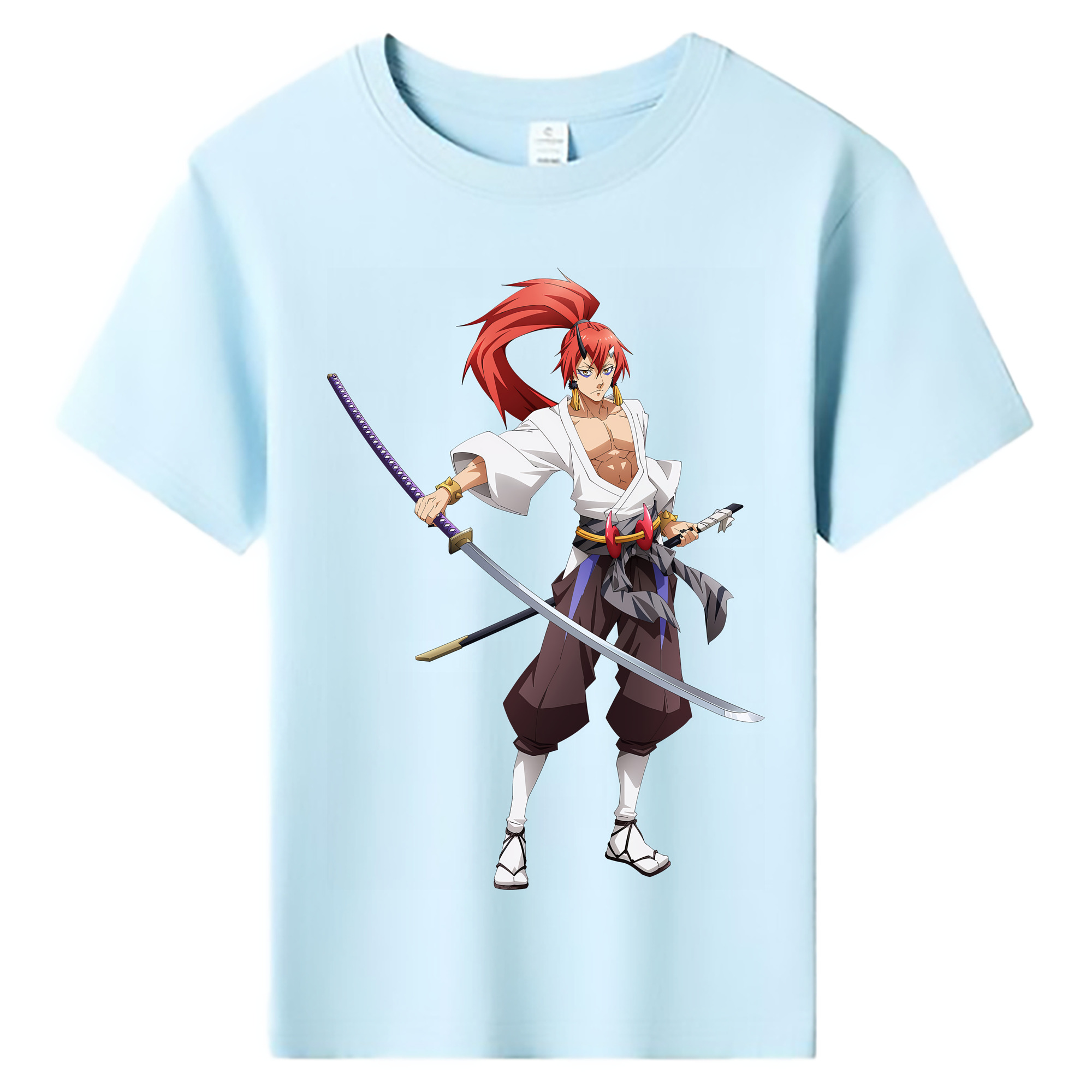 （画像用） 転スラ Regarding Reincarnated to Slime 綿100％キッズTシャツ（フロントプリント）